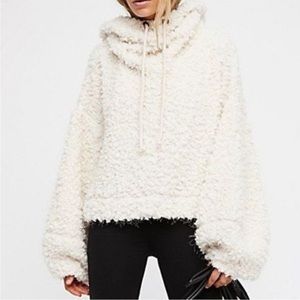 Free people peekaboo hoodie off white